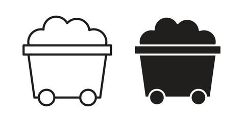 Raw material icon vector sign symbol