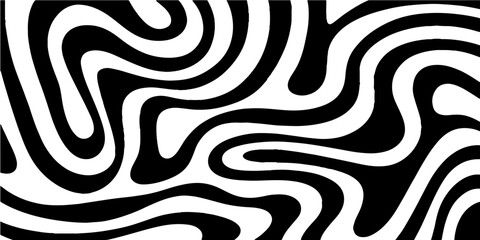 A striking black and white abstract background features a seamless zebra pattern with bold animal stripes, perfect for a wild safari texture