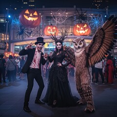 Grand Halloween Costumes and Decorations in Bangkok
