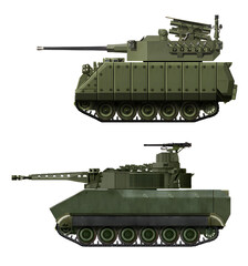 A collection of M113-based infantry fighting vehicle concepts (top: M113A3 G30, bottom: M113A4B 35mm). Individual images, in full size, can be found in the portfolio or by name in the site search