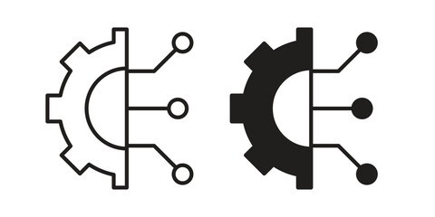 Technology icon vector sign symbol