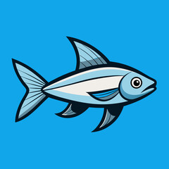 Fototapeta premium vector illustration of a fish