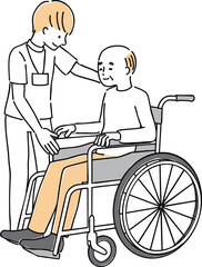車椅子　シニア　介護