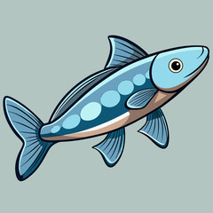 vector illustration of a fish