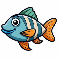 fish on a white background