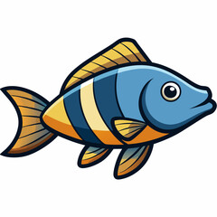 fish on a white background