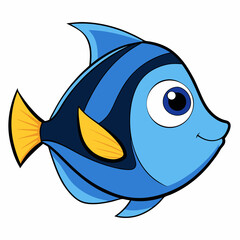 cartoon fish vector illustration