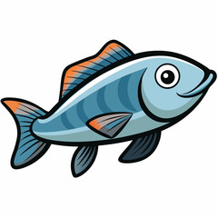 fish on a white background
