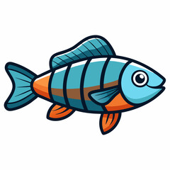 fish on a white background