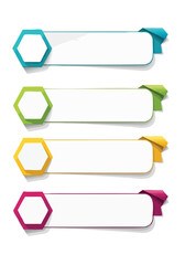 Colorful HexagonShaped Infographic Elements Design.