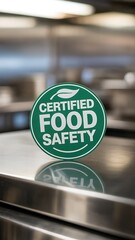 Pristine certified food safety seal of approval for kitchens and restaurants