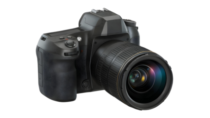 Professional DSLR Camera with Lens
