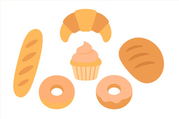 Freshly baked pastries and sweet treats arranged beautifully for a delightful bakery display