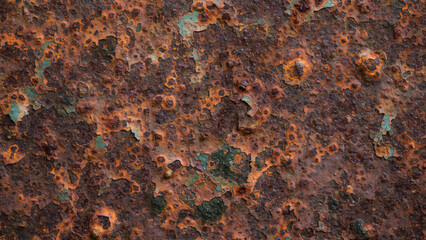 Ai-generated rusty metal texture background.
