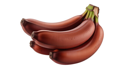 Fresh Red Bananas Tropical Exotic Fruit Bunch
