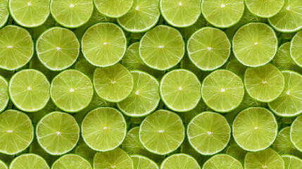Lime seamless background, green citrus fruit pattern, fresh healthy food texture, full frame photo.