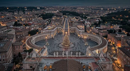 Fotobehang Rome Christmas in Eternal City Rome  © MotionX