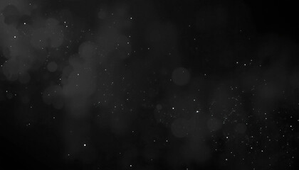 Obraz premium Elegant black and white space background twinkling with stars and bokeh perfect for adding a touch of magic to your next creative project