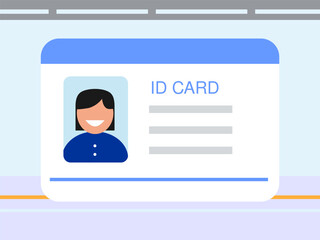 Member Card Concept IllustrationVector Style