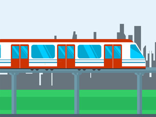 Metro Concept IllustrationVector Style