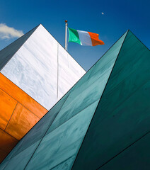Irish flag on the roof