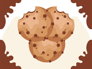 Cookie Concept IllustrationVector Style