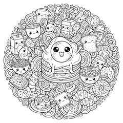 hand drawn easter card