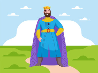King Concept IllustrationVector Style