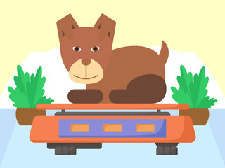 Scale Concept IllustrationVector Style