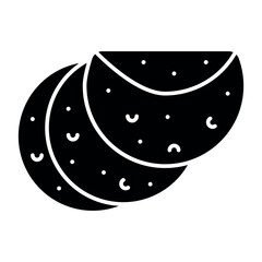 Flat Tortilla Icon – Mexican Food Vector Illustration