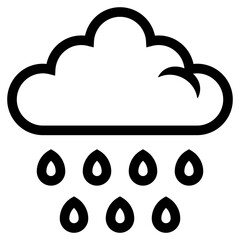 raining cloud icon