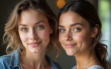 two young women. High quality