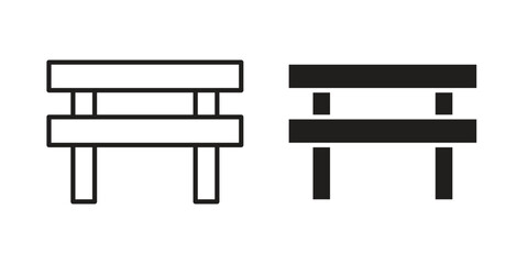 Barrier icon art in black and white