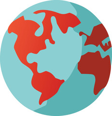 Stylized earth globe graphic representing global connections and international travel