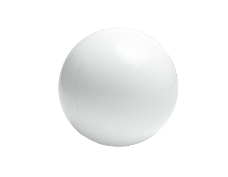 A perfectly spherical white object floats in a void of absolute blackness