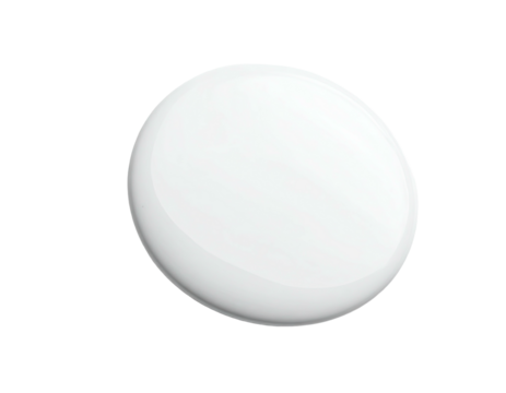 Smooth, white, oval object with soft shadows against a black background