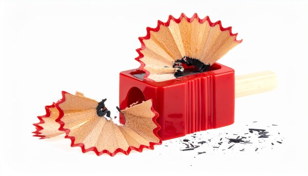 red pencil and sharpener