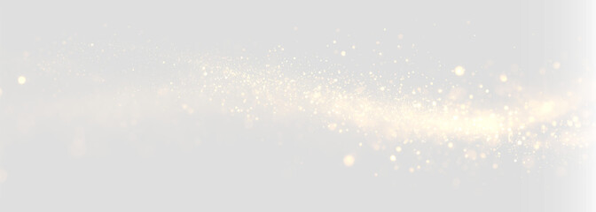 Gold shine sparkle glitter wave light particles background. Golden glowing dust texture with bright elegant luxury glow, radiant luminous holiday magic celebration overlay on black.PNG	

