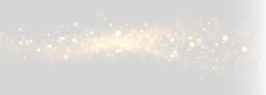 Gold shine sparkle glitter wave light particles background. Golden glowing dust texture with bright elegant luxury glow, radiant luminous holiday magic celebration overlay on black.PNG