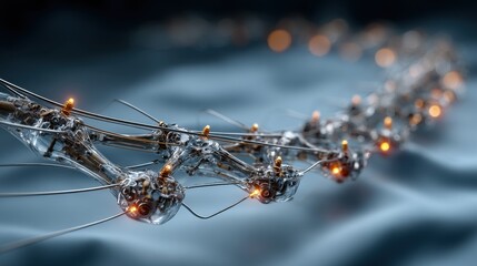 Close up of an Intricate Orthopedic Implant for Surgery