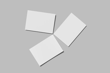 a5 flyer landscape blank mockup