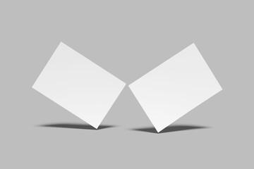 a5 flyer landscape blank mockup