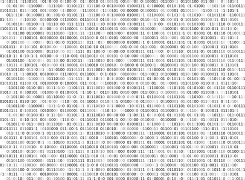 Binary Code - isolated transparent background