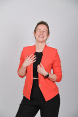 frau, lacken, emotional, erfolgreich, business, business-man, anzug, person, leute, aufrecht,...