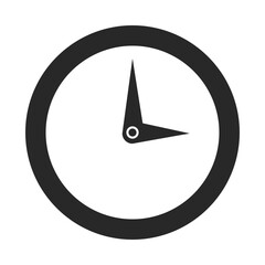 Clock icon vector illustration of time management and schedule appointment reminder deadline symbol