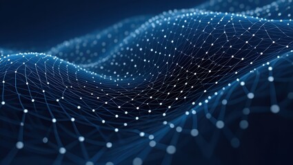 abstract blue background with waves