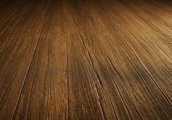 Rustic Wooden Floor Texture Background with Warm Lighting.