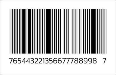 Barcode isolated. Code stripes sticker, Barcode labels. Simple fake bar code, Bar code for web design, Barcode product distribution icon