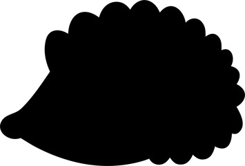 Hedgehog Silhouette Vector | Animal, Wildlife, Spiky, Pet, Forest Creature Design