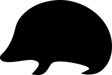 Hedgehog Silhouette Vector | Animal, Wildlife, Spiky, Pet, Forest Creature Design